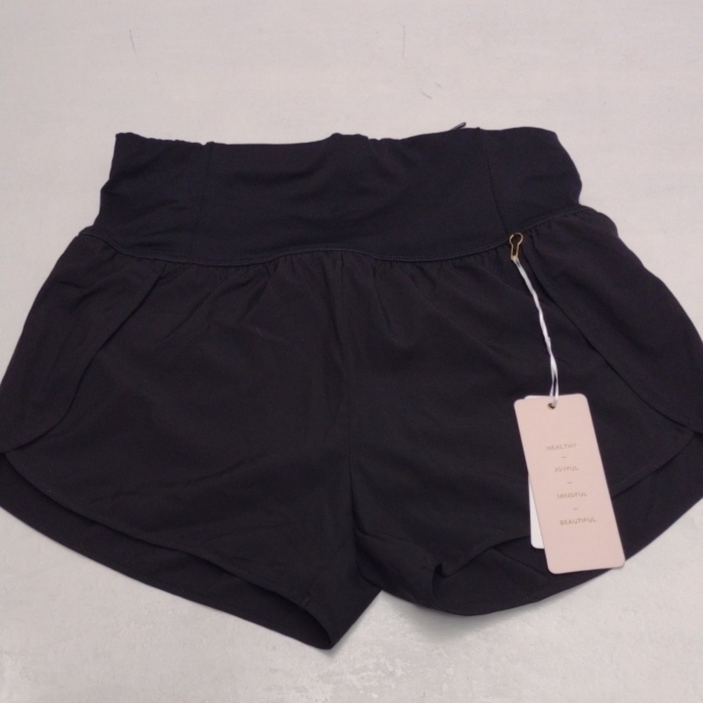 Love Tree Black High Waist Shorts